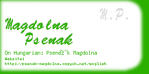 magdolna psenak business card